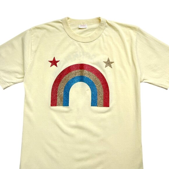 80s Vintage Bob Schneider Rainbow Kids T-shirt Canadian Music Single Stitch. - Picture 3 of 8